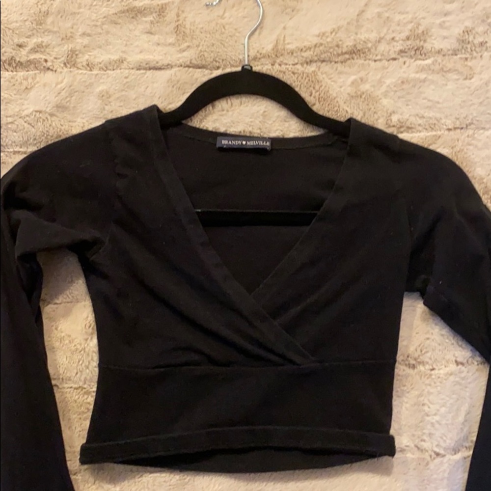 black crossover top